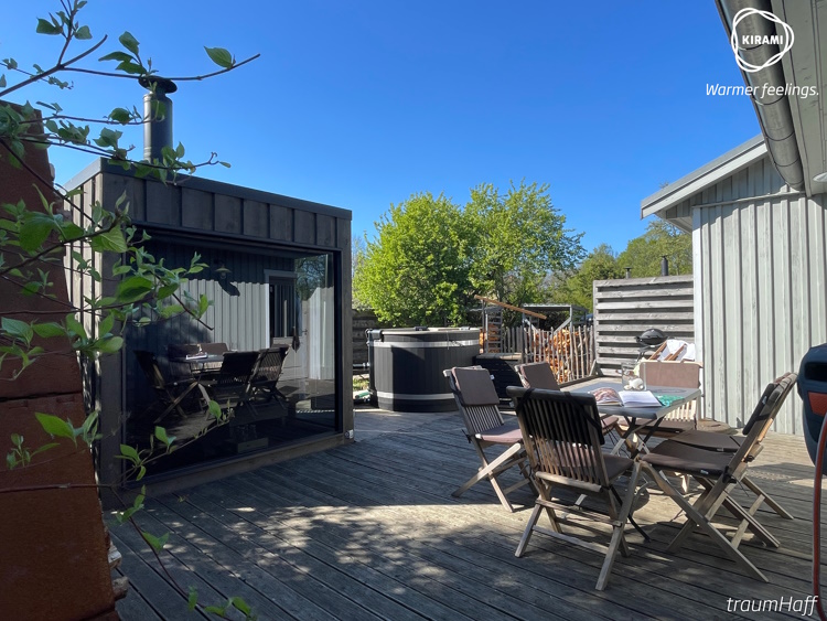 traumHaff | Le sauna et le bain nordique forment un tout harmonieux | Kirami saunas de jardin