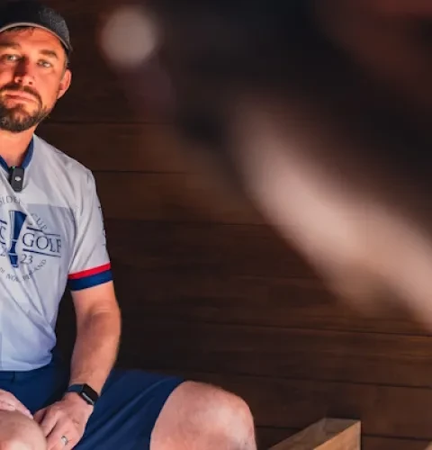 Nate Sexton (USA) - Interview dans le  Kirami FinVision® -sauna | European Open Frisbee Golf