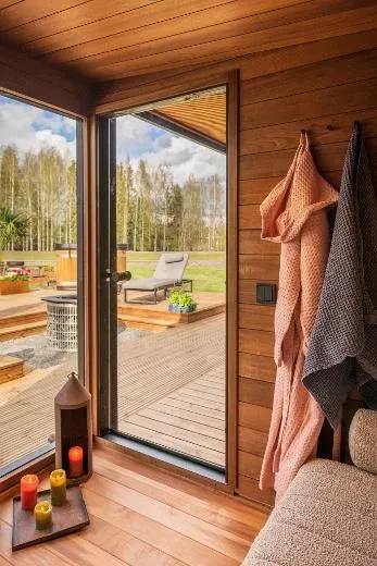 Kirami FinVision® -lounge M Misty – un espace lounge dans votre propre jardin.