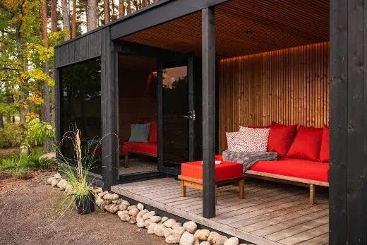 Le lounge est un espace idéal pour se rafraîchir après une séance de sauna | Kirami FinVision® – lounge M Misty