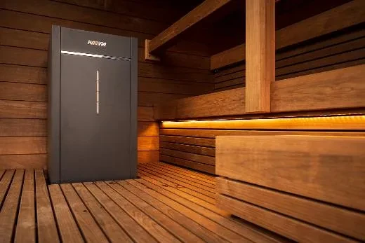 Kirami FinVision® -sauna Nordic misty, Harvia Virta Combi 10,8 kW poêle électrique